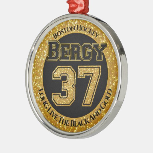 Boston Hockey Bergy 37 Metalen Ornament (Links)