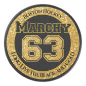Boston Hockey Marchy 63 Hockey Puck (Voorkant)