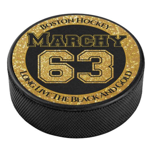 Boston Hockey Marchy 63 Hockey Puck (3/4)