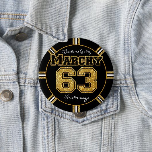 Boston Hockey Marchy 63 Ronde Button 4,0 Cm (In situ)