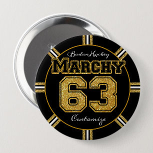 Boston Hockey Marchy 63 Ronde Button 4,0 Cm
