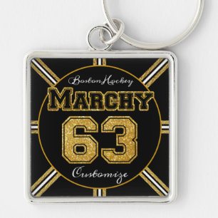 Boston Hockey Marchy 63 Sleutelhanger