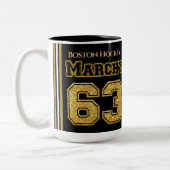 Boston Hockey Marchy 63 Tweekleurige Koffiemok (Links)