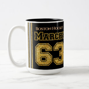 Boston Hockey Marchy 63 Tweekleurige Koffiemok