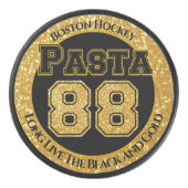 Boston hockey pasta 88 hockey puck (Voorkant)