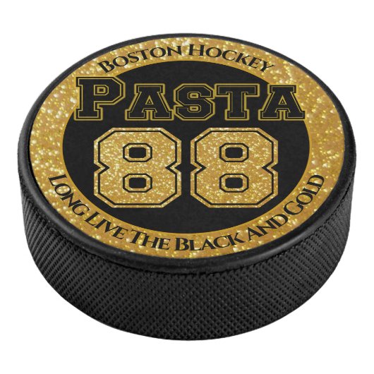 Boston hockey pasta 88 hockey puck (3/4)