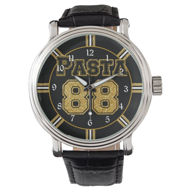 Boston hockey pasta 88 horloge (Voorkant)