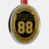 Boston hockey pasta 88 metalen ornament (Rechts)