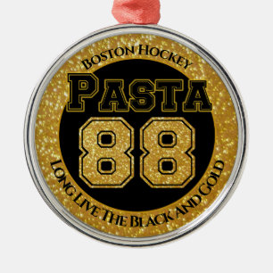 Boston hockey pasta 88 metalen ornament