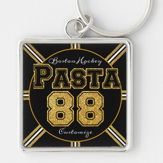 Boston hockey pasta 88 sleutelhanger (Voorkant)