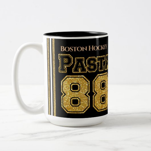 Boston hockey pasta 88 tweekleurige koffiemok (Links)