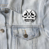 Boston Hockey Ronde Button 5,7 Cm (In situ)