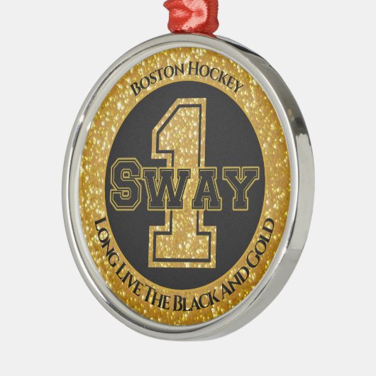 Boston Hockey Sway 1 Metalen Ornament (Links)