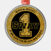 Boston Hockey Sway 1 Metalen Ornament (Voorkant)