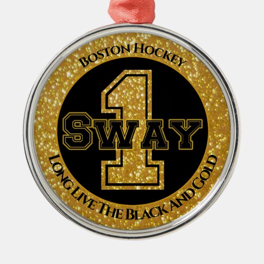 Boston Hockey Sway 1 Metalen Ornament (Voorkant)