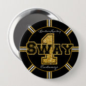 Boston Hockey Sway 1 Ronde Button 4,0 Cm (Voorkant /achterkant)