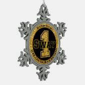 Boston Hockey Sway 1 Tin Sneeuwvlok Ornament (Links)