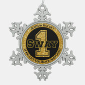 Boston Hockey Sway 1 Tin Sneeuwvlok Ornament (Voorkant)