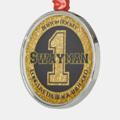 Boston Hockey Swayman 1 Metalen Ornament (Links)