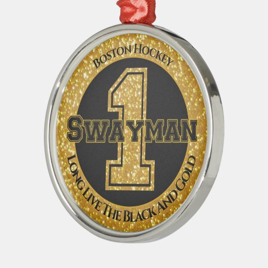 Boston Hockey Swayman 1 Metalen Ornament (Links)