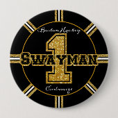 Boston Hockey Swayman 1 Ronde Button 4,0 Cm (Voorkant)