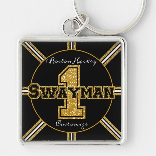 Boston Hockey Swayman 1 Sleutelhanger (Voorkant)