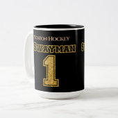 Boston Hockey Swayman 1 Tweekleurige Koffiemok (Voorkant links)