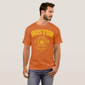 Boston Hockey Team Retro Design T-shirt (Voorkant volledig)