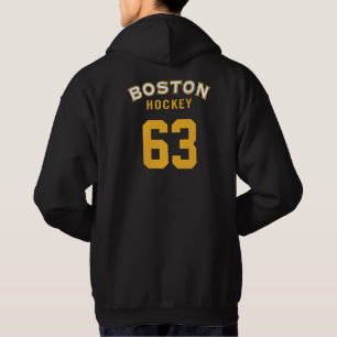 Boston Hockey zwarte sweatshirt met capuchon