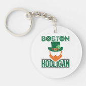 Boston Hooligan St Patricks Day Sleutelhanger (Voorkant)