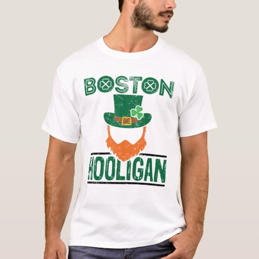 Boston Hooligan St Patricks Day T-shirt (Voorkant)