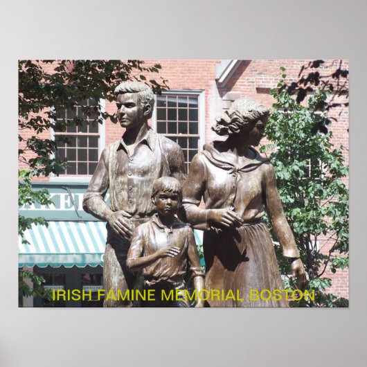 Boston Iers Hongerjaarmonument Poster (Voorkant)