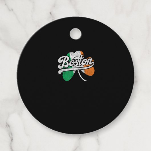 Boston Iers T-shirt Bedankjes Labels (Voorkant)