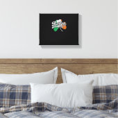Boston Iers T-shirt Canvas Afdruk (Insitu (Slaapkamer))