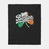 Boston Iers T-shirt Fleece Deken (Voorkant)