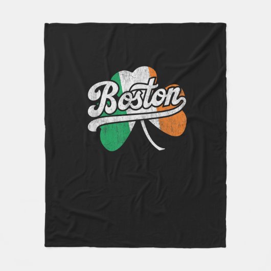 Boston Iers T-shirt Fleece Deken (Voorkant)