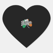 Boston Iers T-shirt Hart Sticker (Voorkant)