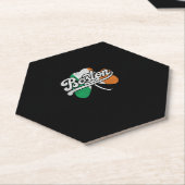 Boston Iers T-shirt Kartonnen Onderzetters (Schuin)