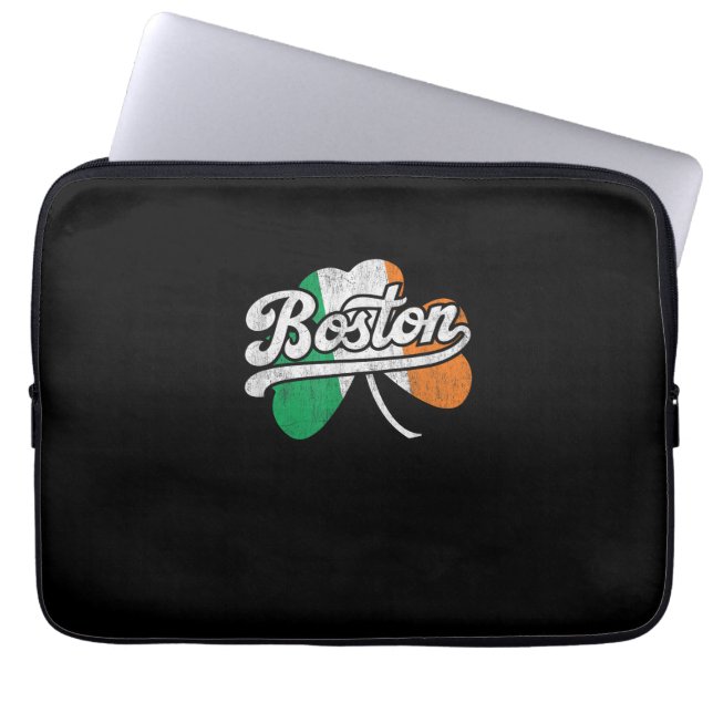 Boston Iers T-shirt Laptop Sleeve (Voorkant)