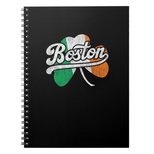 Boston Iers T-shirt Notitieboek (Voorkant)