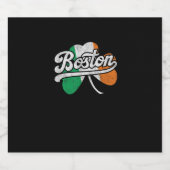 Boston Iers T-shirt Sparkling Wijnetiket (Enkel label)