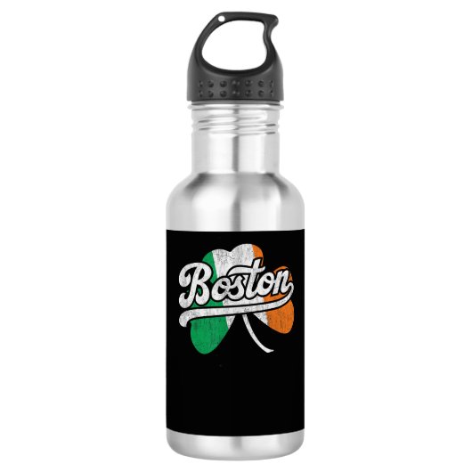 Boston Iers T-shirt Waterfles (Voorkant)