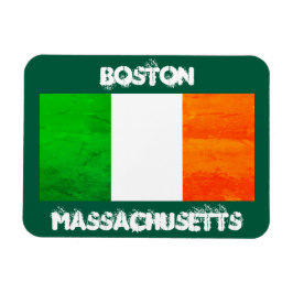 Boston Ierse Vlagmagneet – Massachusetts Souvenir Magneet