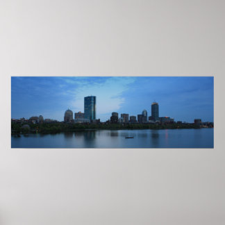 Boston in Dusk Poster