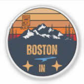 Boston, Indiana Sticker (Voorkant)