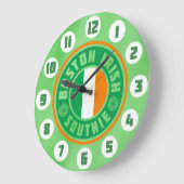Boston Irish American Southie Clock Grote Klok (Hoek)
