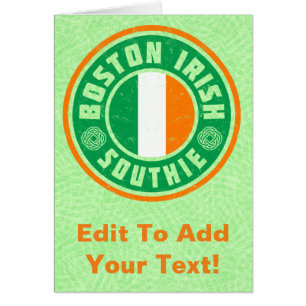Boston Irish American Southie Kaart