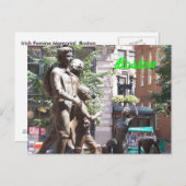 Boston Irish Famine Memorial Briefkaart (Voorkant / Achterkant)
