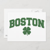 Boston (Irish Shamrock) Briefkaart (Voorkant / Achterkant)