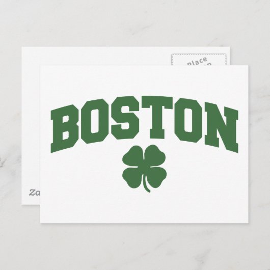 Boston (Irish Shamrock) Briefkaart (Voorkant / Achterkant)